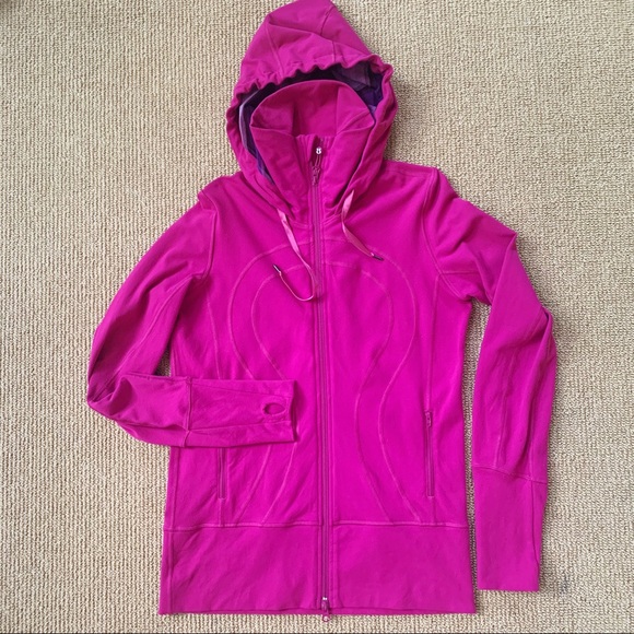 Lululemon Stride Jacket, Dewberry/Purple Stripe, 8